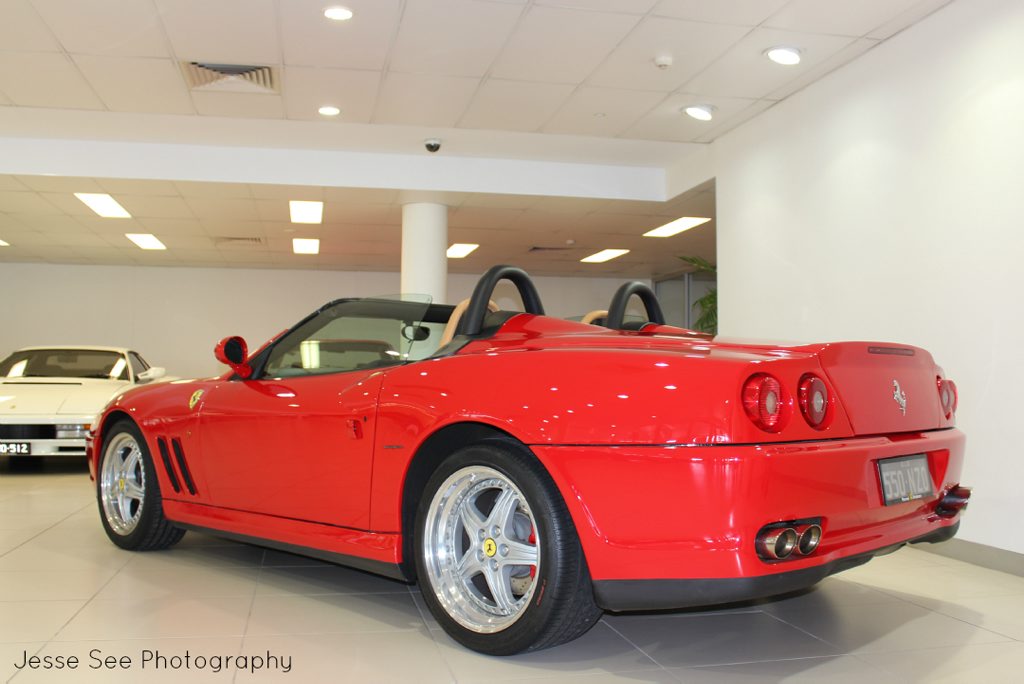 The 2001 Ferrari 550 Barchetta. The 2001 Ferrari 550 Barchetta.